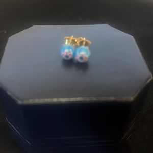 Tiny Fired Glass Bead Studs